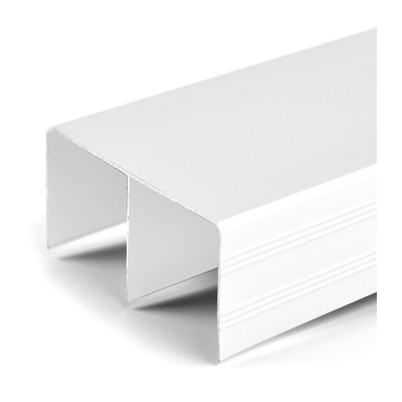 Horná dvojitá koľajnica - Biela matná